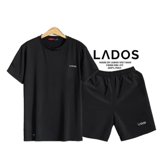 Bộ quần áo thể thao nam đẹp cao cấp LADOS - 7003 vải co giãn, tập gym, chạy bộ phong cách, năng động