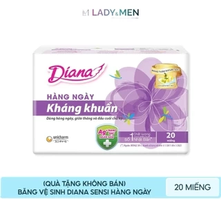 Băng vệ sinh Diana Sensi hàng ngày kháng khuẩn gói 20 miếng