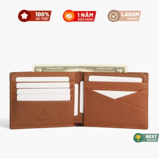Ví nam da thật LAGOM - Cross Wallet dáng ngang