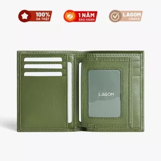Ví nam Da Thật LAGOM Flip Wallet Dáng đứng - có ngăn để ảnh, da thật mềm mại