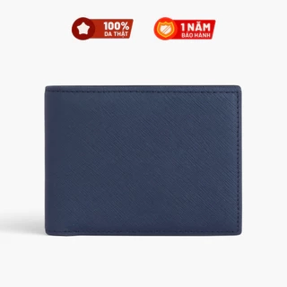 Ví nam Da Thật LAGOM Plus wallet - dáng ngang có ngăn để ảnh