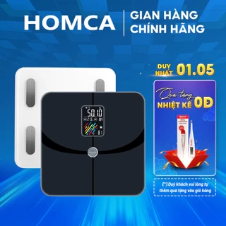 Cân điện tử HOMCA S7, S7 pro Cân sức khỏe mặt kính dày 6mm