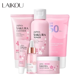 Bộ 6 sản phẩm chăm sóc da LAIKOU giúp làm trắng và làm sáng tông màu da