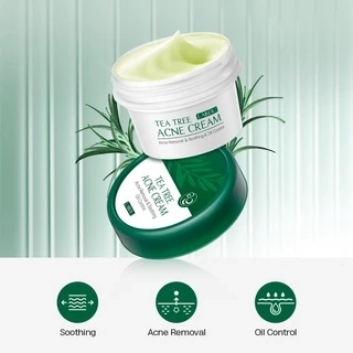 Kem cải thiện tình trạng mụn LAIKOU chiết xuất cây trà kiềm dầu giảm mụn trứng cá phục hồi da 20g