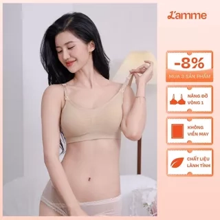 Áo lót bầu mặc như không mặc, áo ngực bầu không gọng chống chảy xệ có nút tháo cho bé tuti A2 by LAMME