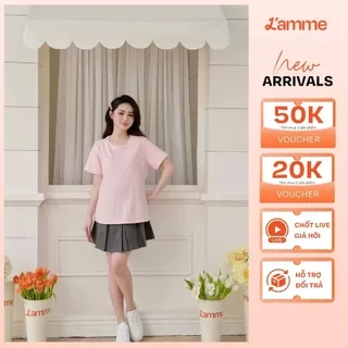 Áo phông bầu L'amme Tee chất cotton thấm hút mồ hôi mặc được sau sinh by LAMME