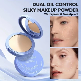 Phấn chống nước lâu trôi Lamuseland có gương + Trang điểm mặt phồng 10G