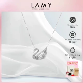 Dây chuyền thiên nga CDE Crystal Swan Necklace White CDE6042WH - Dây chuyền nữ Lamy