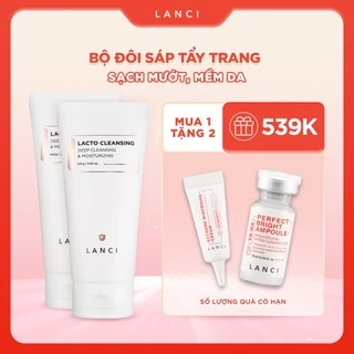 Combo 2 Sáp tẩy trang ẩm mềm LANCI sạch mụn đầu đen, da mịn không khô căng 100g x2