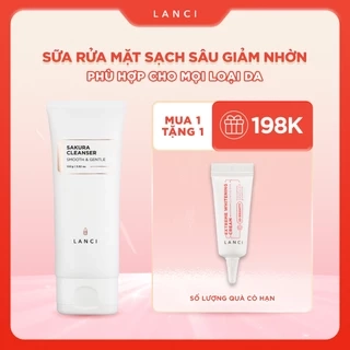 Sữa rửa mặt dịu nhẹ LANCI làm sạch sâu loại bỏ bụi bẩn, giúp sáng da 100ml
