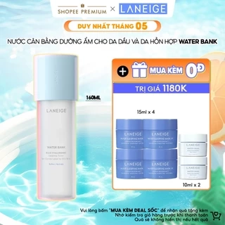 Nước Cân Bằng Dưỡng Ẩm Cho Da Dầu Laneige Water Bank Blue HA Toner 160ml