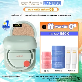 Phấn Nước Kiềm Dầu Chống Nước Che Khuyết Điểm 50H Laneige Neo Cushion Matte 15g + Kèm Lõi
