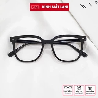 Gọng kính cận nam nữ nhựa dẻo dáng vuông to Lani 17135 - Lắp mắt cận theo yêu cầu