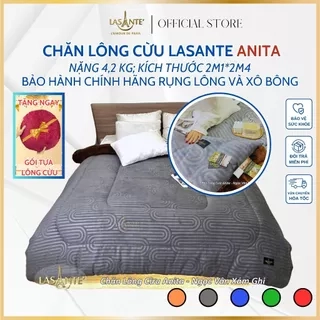 Chăn Lông Cừu Đại Hàn Mùa Đông Lucia 3 Lớp Chính Hãng Lasante 2m1x2m4 Nặng 4,3 Kg