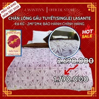 🎇[𝐗𝐚̉ 𝐤𝐡𝐨 𝐭𝐞̂́𝐭 𝟐𝟎𝟐𝟓] Chăn Lông Mùa Đông Đại Hàn Gấu Bắc Cực(single) Lasante 4.6 Kg Lasante 2m1*2m4