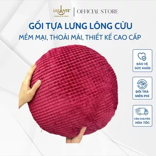 🧧[𝐐𝐮𝐚̀ 𝐭𝐚̣̆𝐧𝐠] Gối tựa lông cừu Lasante [Màu ngẫu nhiên]
