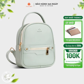 Balo Yuumy (Thời trang nữ mini phối khóa - Balo da YBA25)