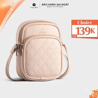 Túi Yuumy (Thời trang nữ phối ngăn chần chỉ mini - Túi đeo chéo da 
Seasand YN202)