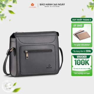 Túi Yuumy (Thời trang nữ vân nhám cá tính size 21 - Túi đeo chéo da Bergen YN242)