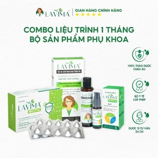 Combo Liệu Trình 1 Tháng - Bộ Sản Phẩm Phụ Khoa LAVIMA Cho Tác Động Tối Đa
