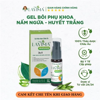 Gel Bôi Phụ khoa Thảo dược Châu Âu Lavima Antimic 20g - Ngăn ngừa Huyết trắng, Nấm Ngứa, Lộ Tuyến