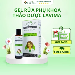 Gel Rửa Thảo Dược Lavima 88g TẶNG Kèm 2 Khăn Ướt Lavima Protect 4.0 Gói 10 Tờ