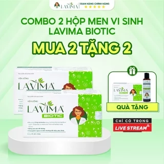 02 Hộp viên uống Lavima Biotic 20v TẶNG 1 Hộp viên uống 20V và 01 Gel rửa Lavima 88g
