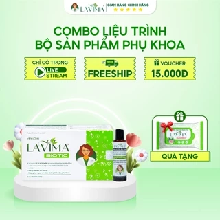 Combo 01 Hộp viên uống Lavima Biotic 20v và 01 Gel bôi Lavima 20g Tặng Khăn Ướt Lavima Protect 4.0