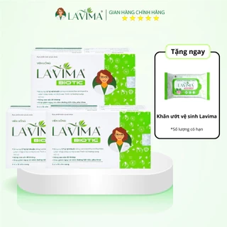 Combo 03 Hộp viên uống LAVIMA BIOTIC 20V Tặng Khăn ướt vệ sinh Lavima Biotic 4.0