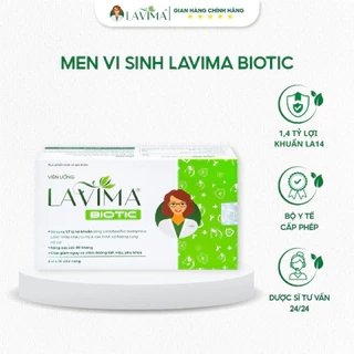 Viên Uống Phụ Khoa, Men Vi Sinh Vùng Kín LAVIMA BIOTIC 20 Viên, Giảm Khí Hư, Ngứa Rát, Ngăn Ngừa Tái Phát