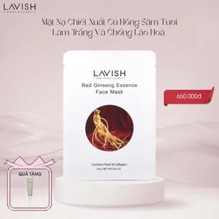 MẶT NẠ HỒNG SÂM SIÊU DƯỠNG TRẮNG (10 MIẾNG) LAVISH H BABY