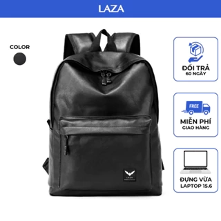 Balo da nam nữ LAZA Organ Backpack 499 - Chất liệu da nhập khẩu chống thấm nước