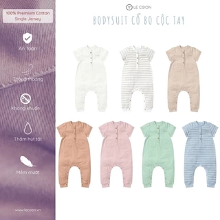 LE COON | Bodysuit Cổ Bo Cộc Tay | COOL | 3 - 18 tháng