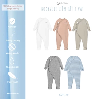 LE COON | Bodysuit Liền Tất 2 Vạt | COOL | 0 - 18 tháng
