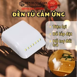 Đèn LED cảm ứng tự động sáng Lê Gia | Đèn LED cảm biến gắn tủ cánh cửa tủ thông minh | Đèn LED cảm biến siêu nhạy