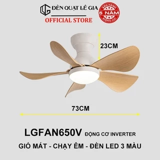 Quạt Trần Cho Trần Thấp 2m-3m | Quạt Trần Mini 3 cánh 5 cánh | Quạt trần cổ ngắn chung cư Lê Gia