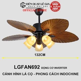 Quạt trần INDOCHINE|phong cách Phương Đông|quạt trần Lê Gia LGFAN692 -phù hợp nhà hàng khách sạn