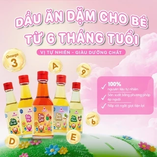 Dầu ăn dặm cho bé ÉP LẠNH NGUYÊN CHẤT Lê Gia - dinh dưỡng từ hạt tự nhiên, giúp bé ăn ngon miệng, hết biếng ăn