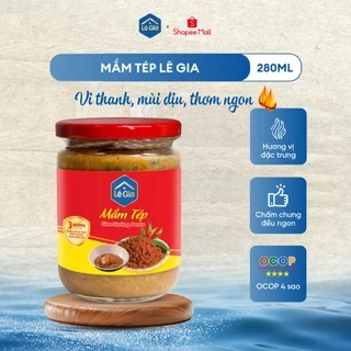 Mắm Tép Lê Gia hũ thủy tinh 280g