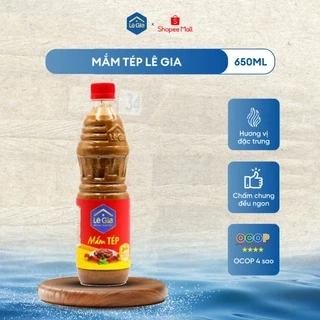 Mắm tép Thanh Hóa - Lê Gia chai PET 650ml