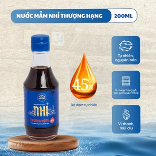 Nước mắm cá cơm Nhỉ thượng hạng 45 đạm Lê Gia - chai 200ml