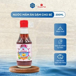 Nước mắm cho bé ăn dặm Lê Gia chai thủy tinh 200ml