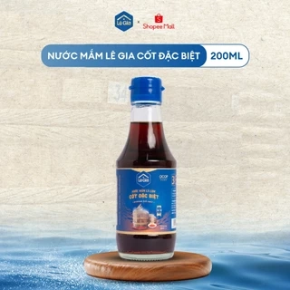 Nước mắm Lê Gia cốt đặc biệt chai thủy tinh 200ml