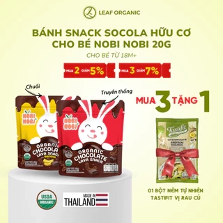 Bánh snack Socola hữu cơ Nobi Nobi vị Truyền thống/Chuối 20g