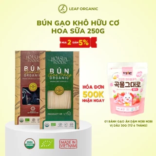 Bún gạo hữu cơ Hoa Sữa Foods 250g/hộp Sợi mềm dai, không bị nhũn