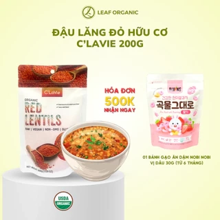 Đậu lăng đỏ tách vỏ hữu cơ C'LaVie 200g
