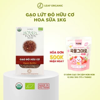 Gạo lứt hữu cơ Hoa Sữa 1kg vị ngọt đậm, thơm dẻo