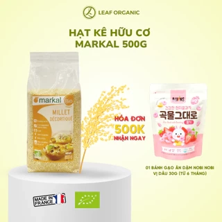 Hạt kê hữu cơ đã tách vỏ Markal 500g Pháp