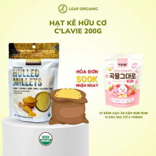 Hạt kê nếp vàng đã tách vỏ hữu cơ C'LaVie 200g