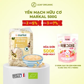 Yến mạch cán mỏng hữu cơ Markal 500g Pháp